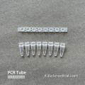 PCR in plastica usa e getta a 8 tubi PCR